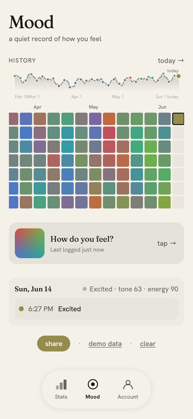 Mood screenshot 1