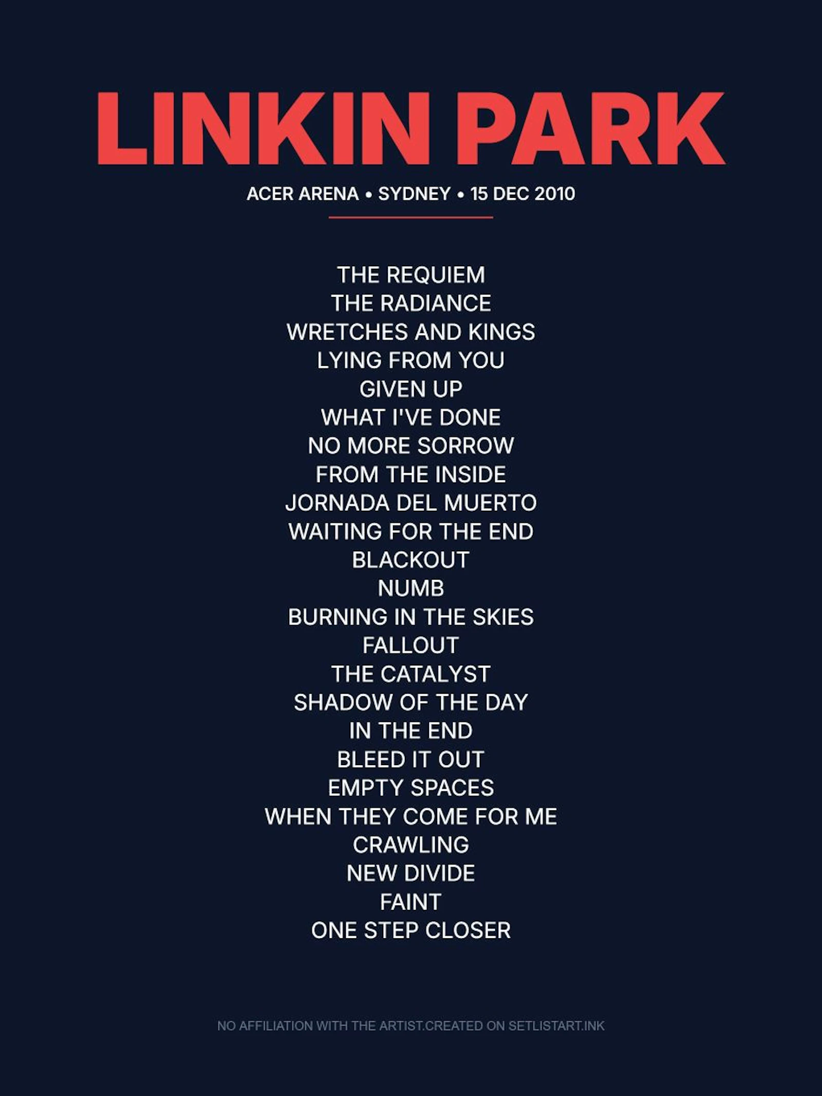 SetlistArt screenshot 1