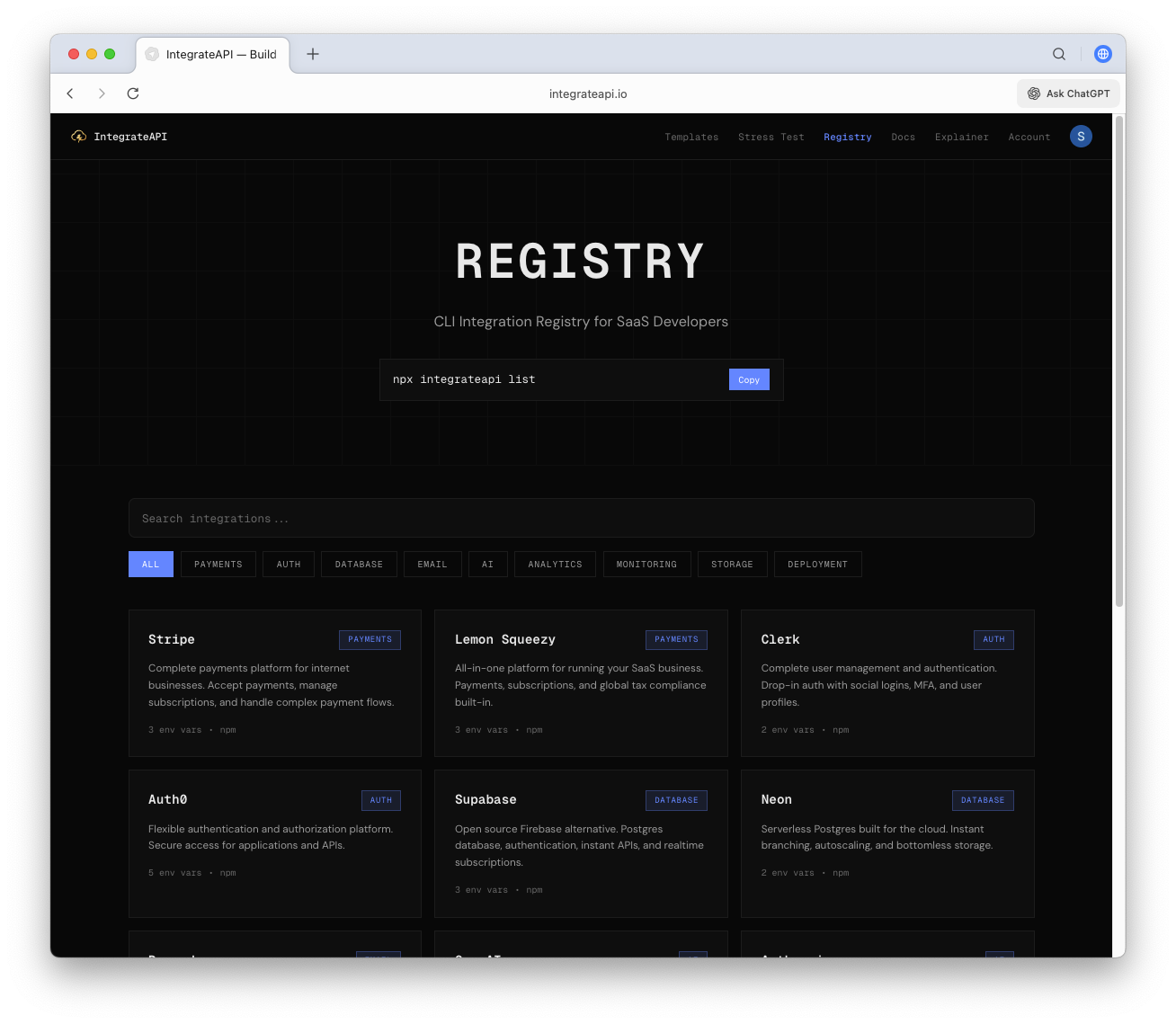 IntegrateAPI gallery image