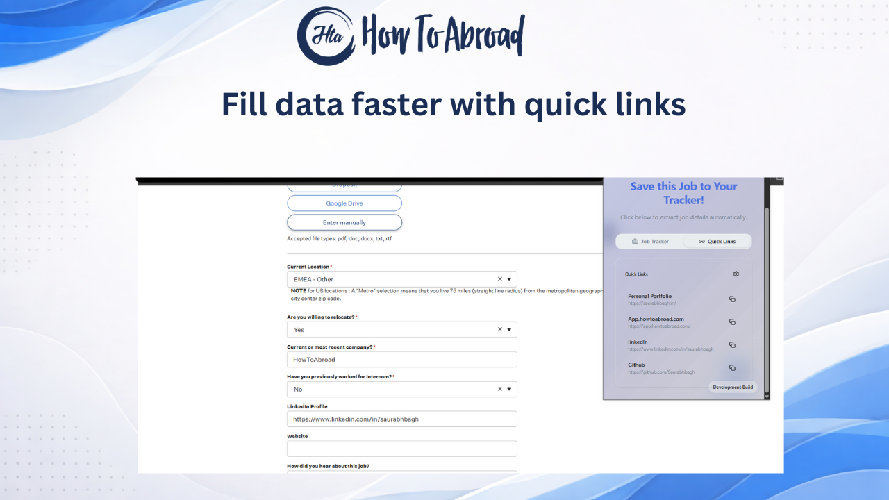 HowToAbroad: Application Tracker - Screenshot 5 showing product features and functionality