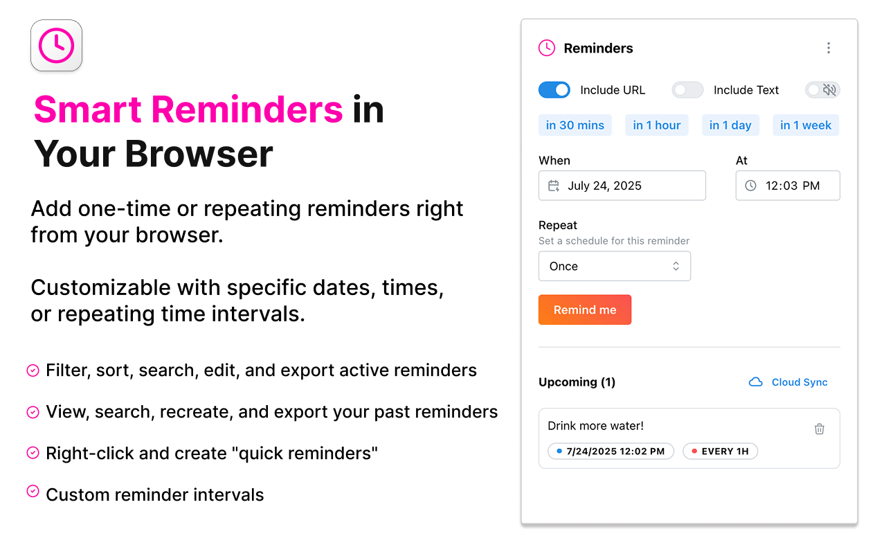 Best Reminder App Chrome Extension gallery image