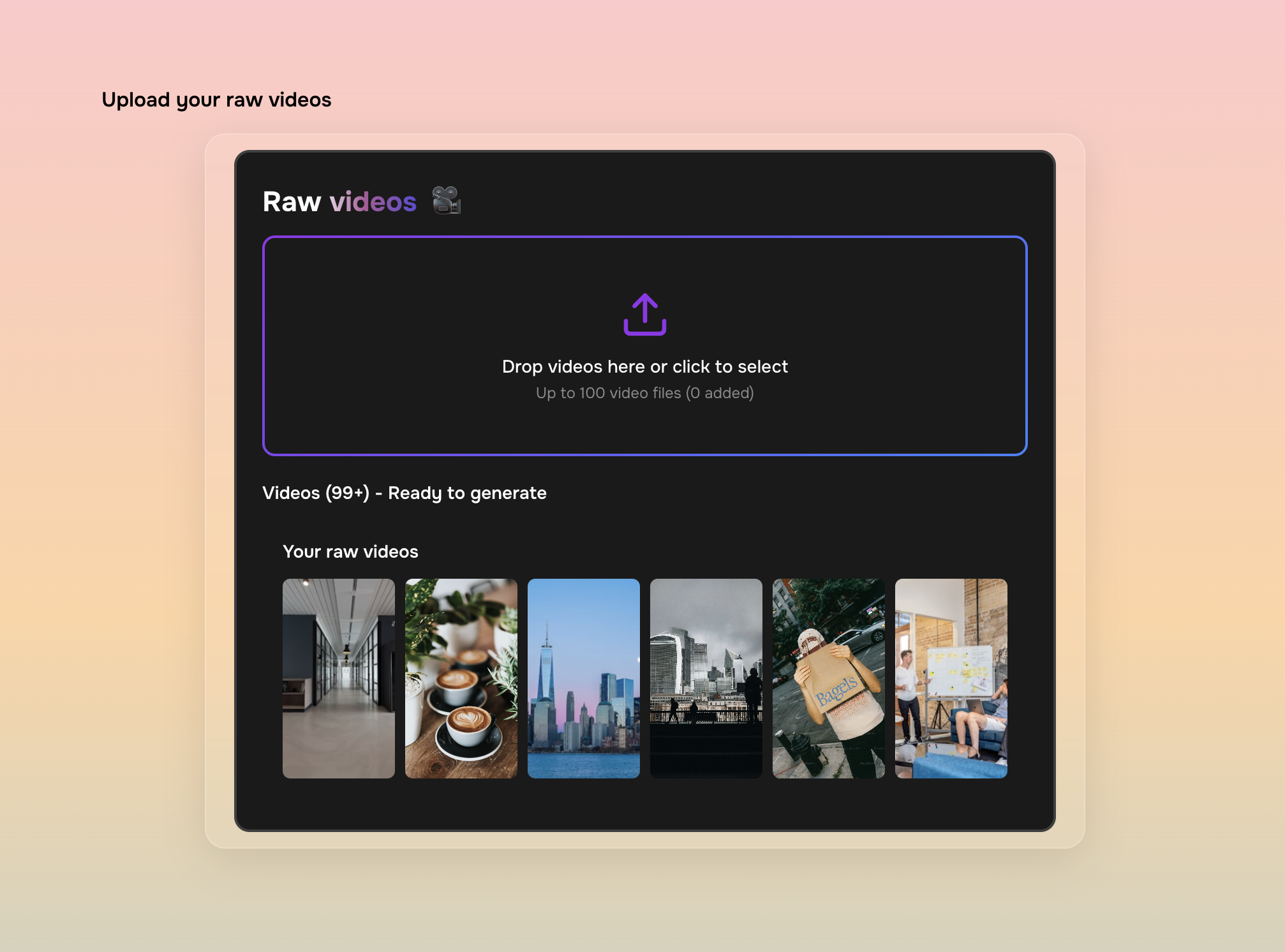 Merra AI - Automated video creation - Screenshot 2 showing product features and functionality