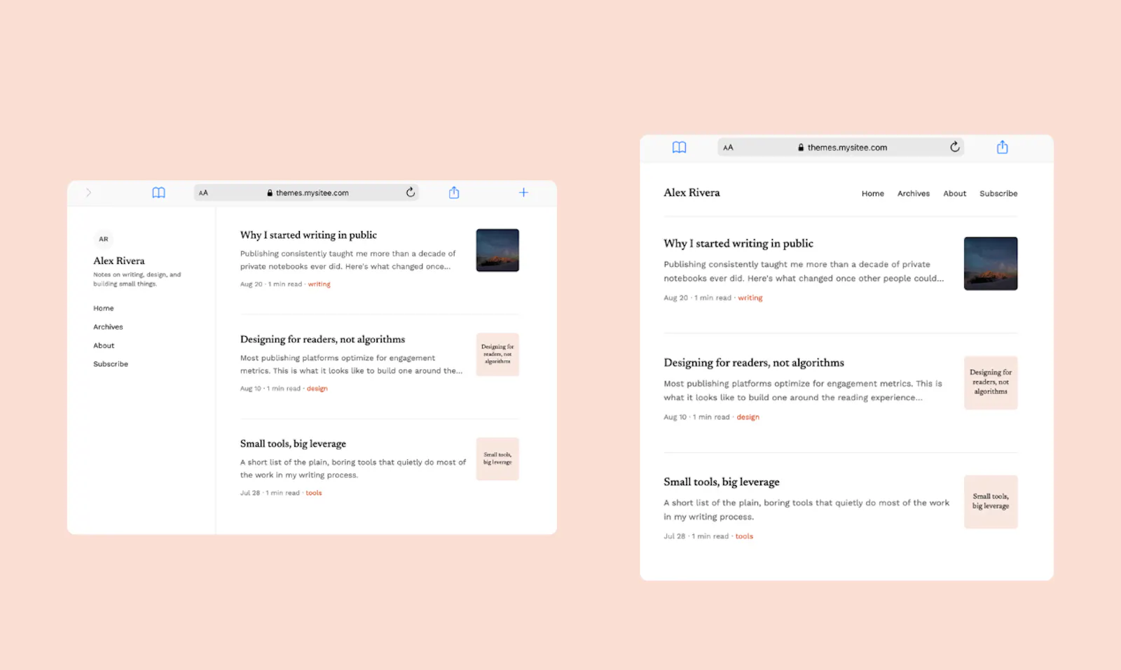 Mysitee screenshot 4