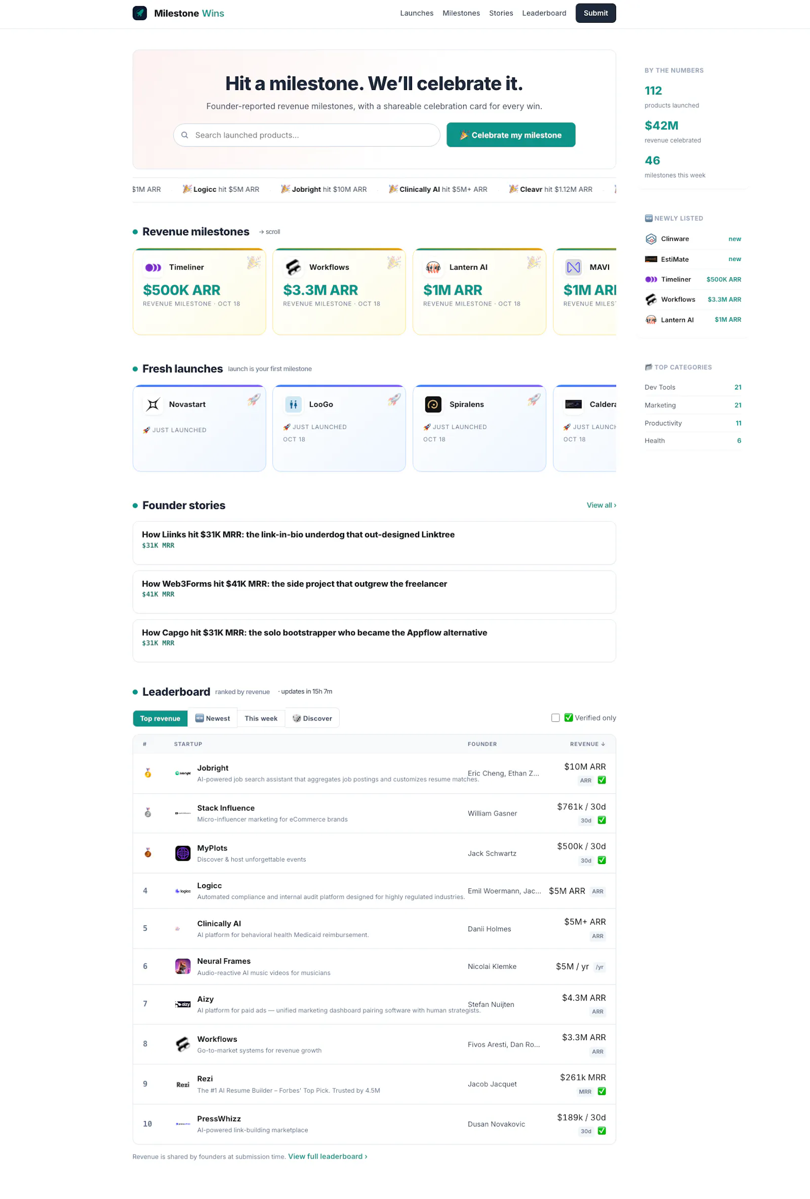 MilestoneWins screenshot 3