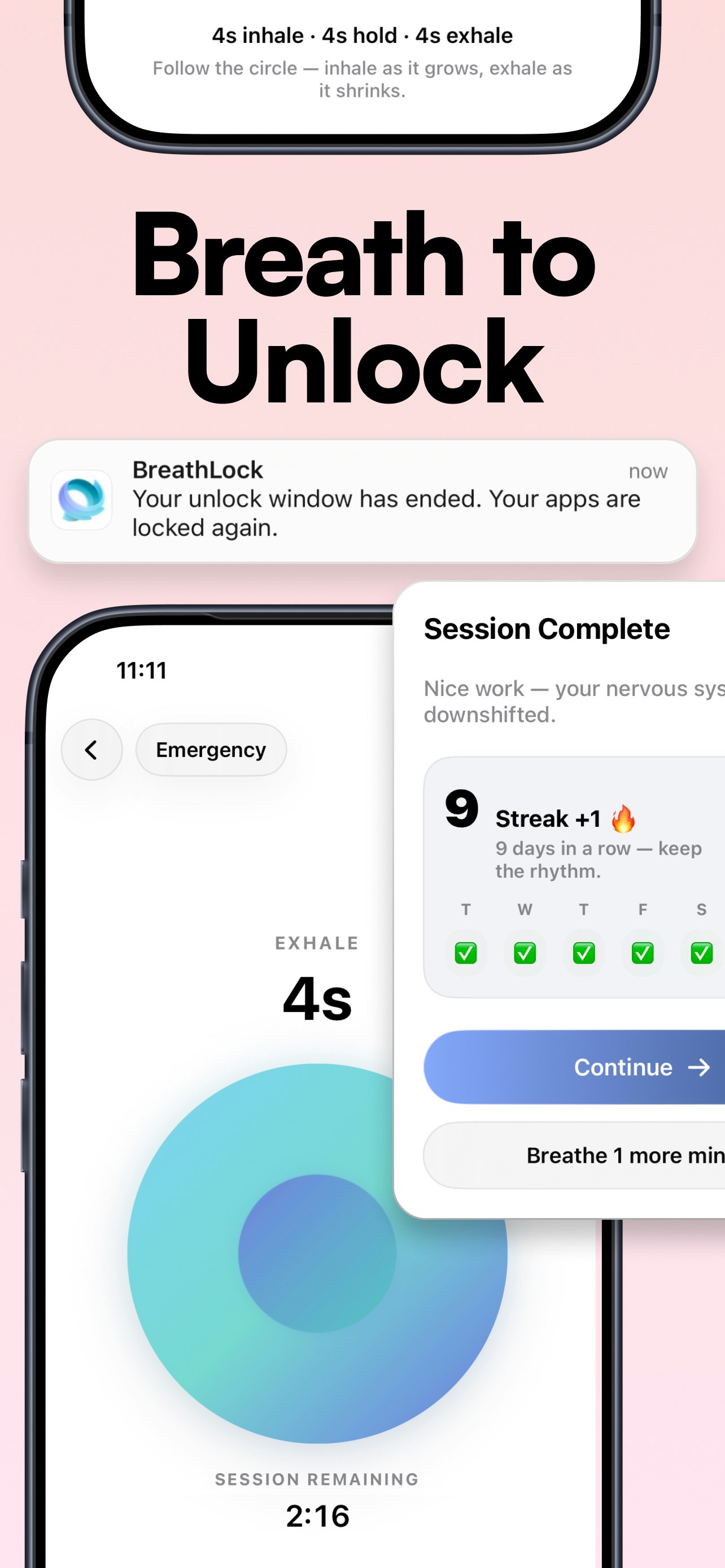BreathLock — Lock Apps Until You Breathe gallery image