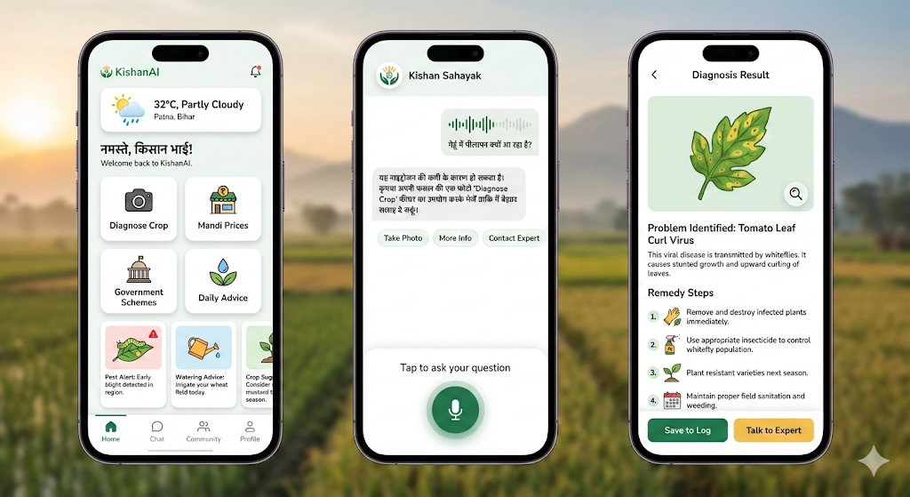 KisanAI - Screenshot 4 showing product features and functionality