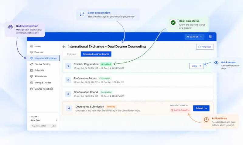 Registro Student Exchange by EDTEX screenshot 3