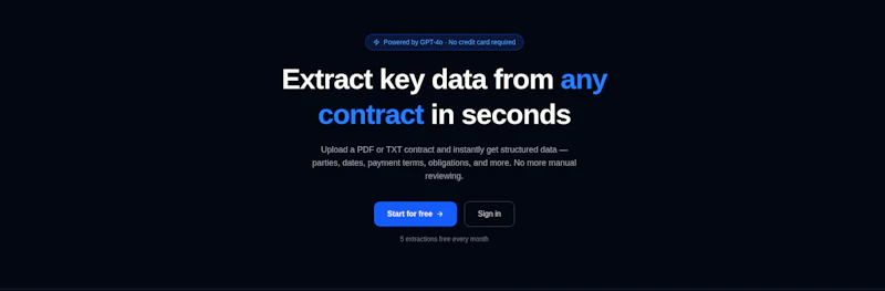 ContractExtract screenshot 2