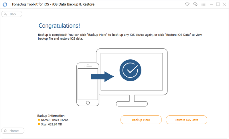 Fonedog iOS Data Copia de copia de seguridad y restauración media 2