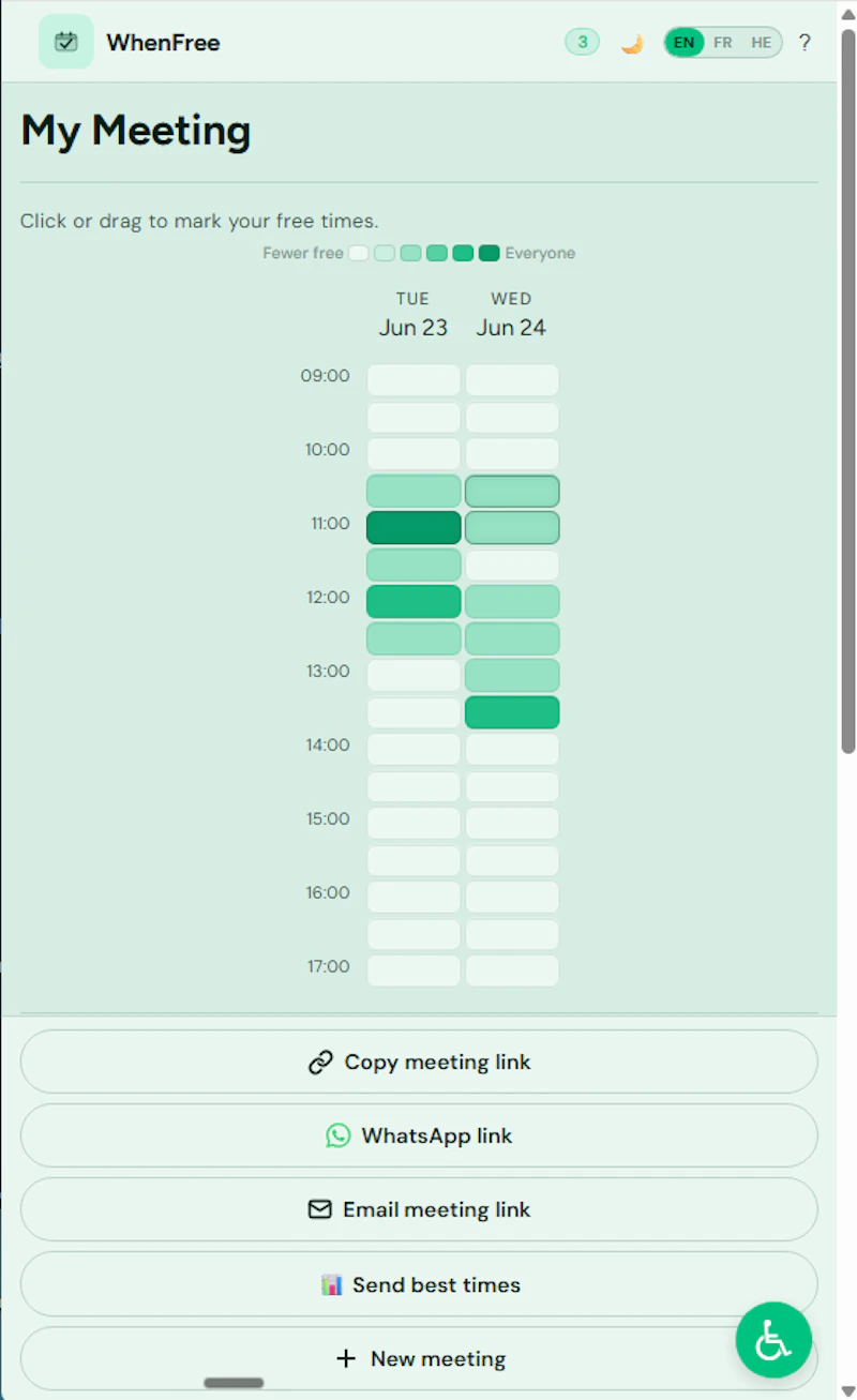 WhenFree screenshot 3