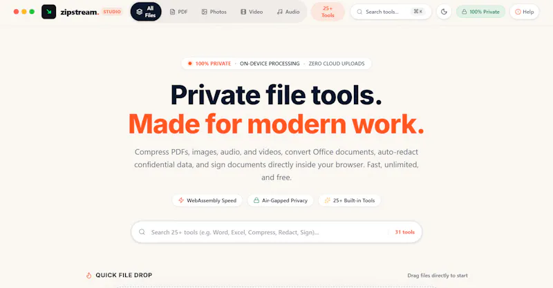 ZipStream screenshot 1