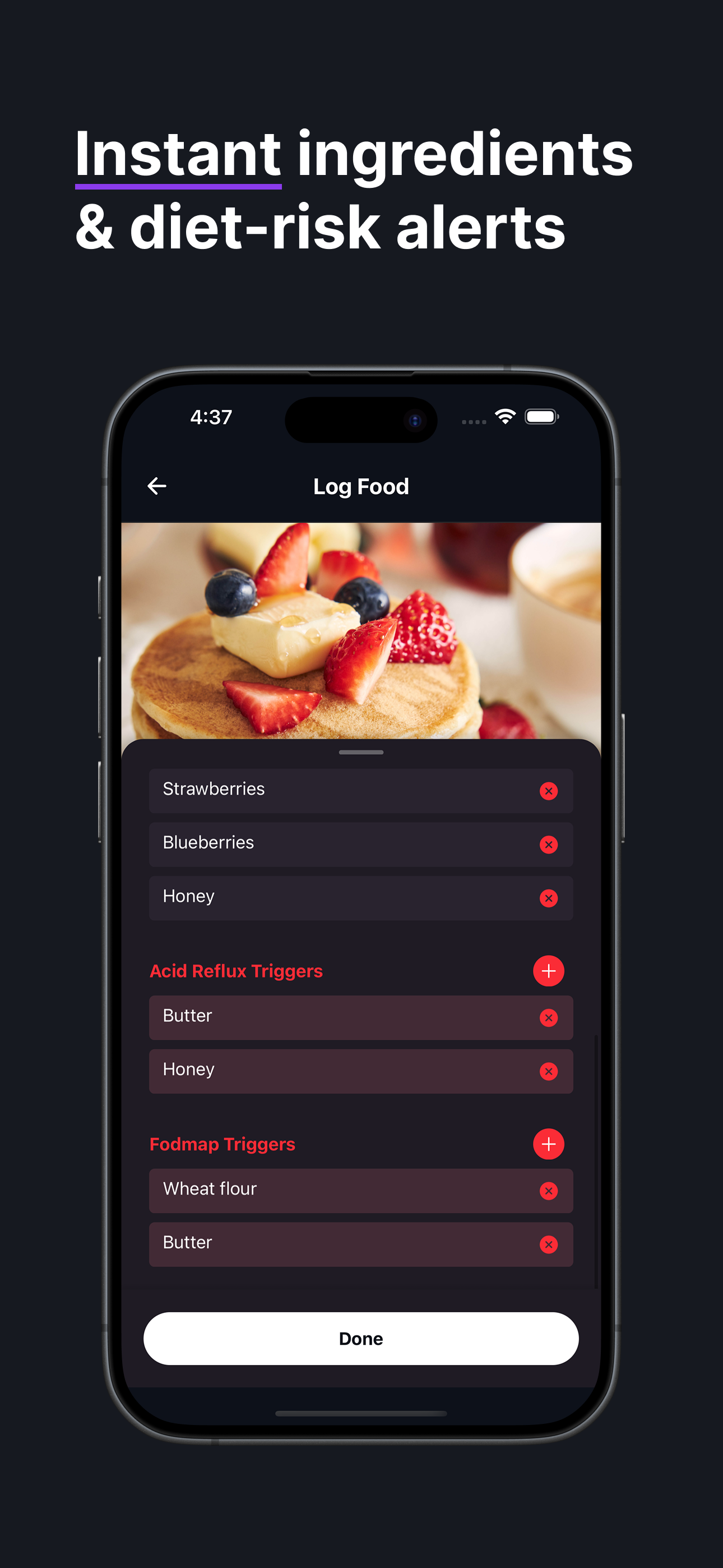 TrackSense - AI Health Tracker - Log Food, Sleep & Pain mit KI - Smart verfolgen.Fühle mich besser. Medien 2