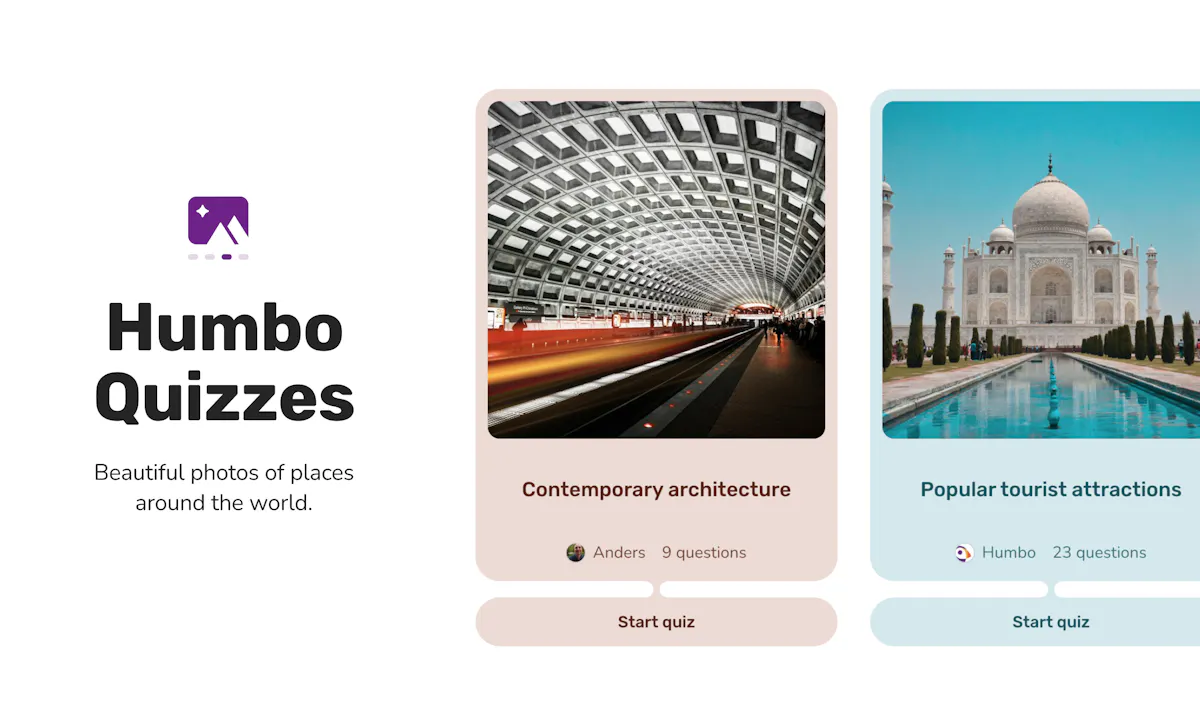 Quizzes by Humbo