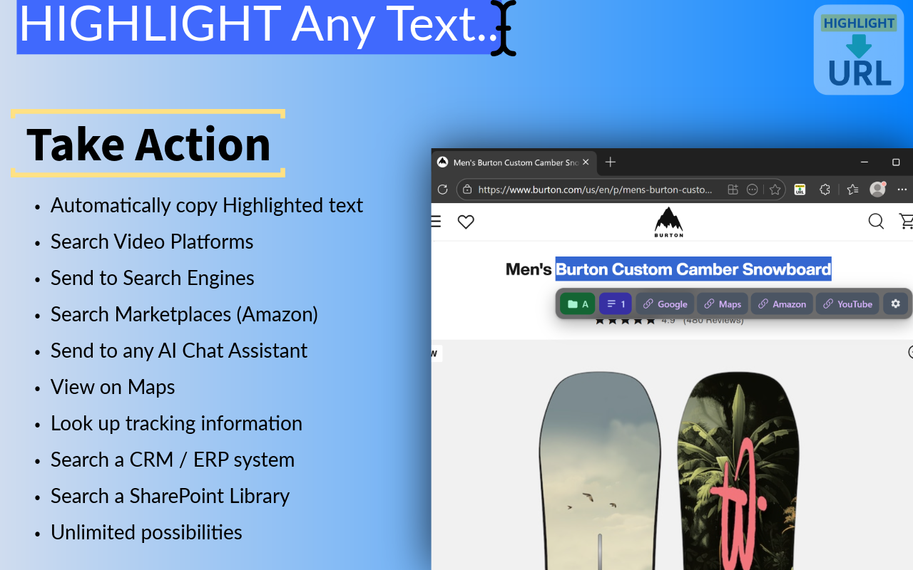 Highlight to URL gallery image