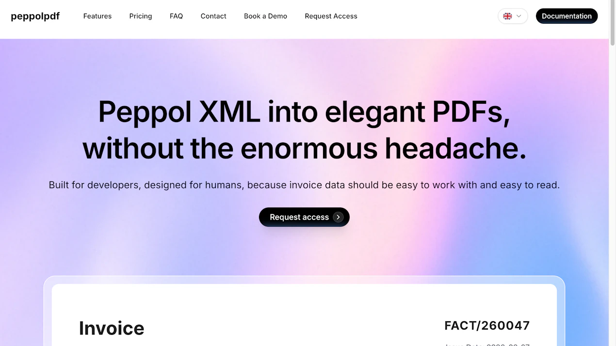 Peppolpdf product