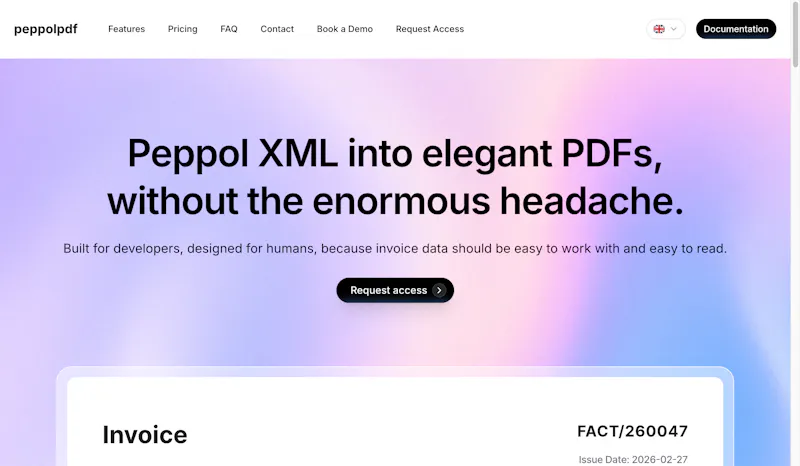 Peppolpdf screenshot 1