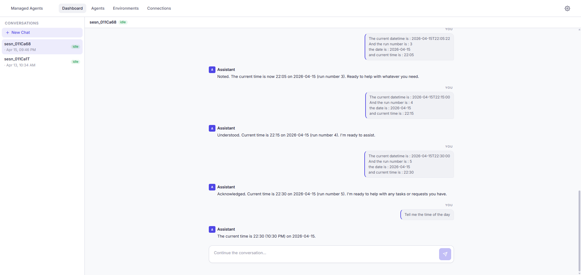 Managed Agent UI gallery image