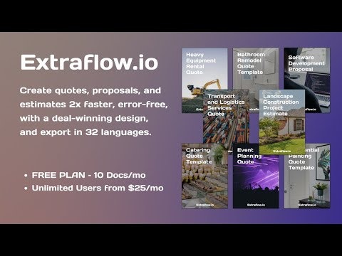 Extraflow.io – Quoting Tool for Startups gallery image