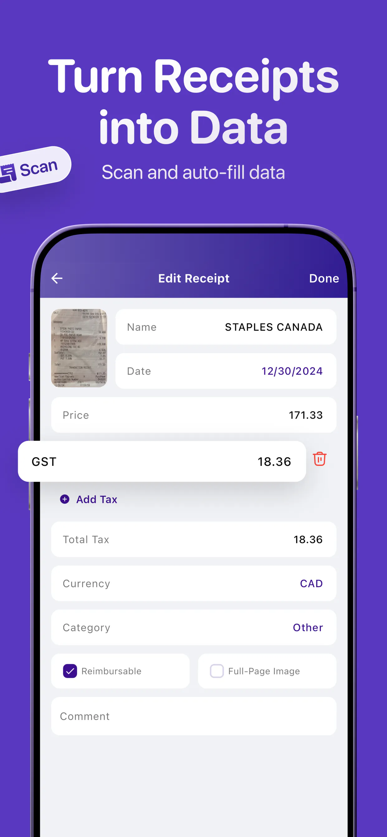 Smart Receipts 截图 5