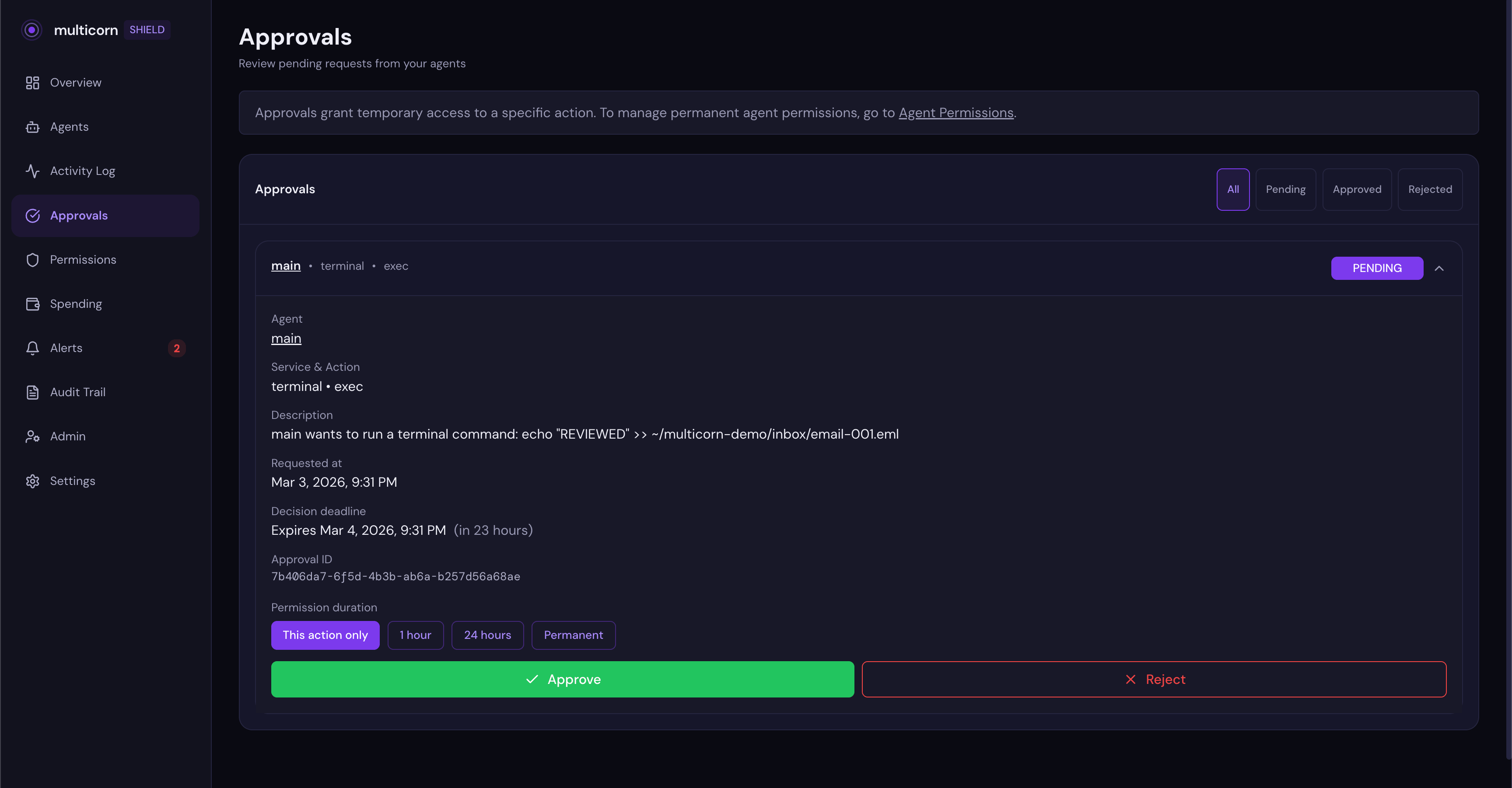 Multicorn Shield - Screenshot 2 showing product features and functionality