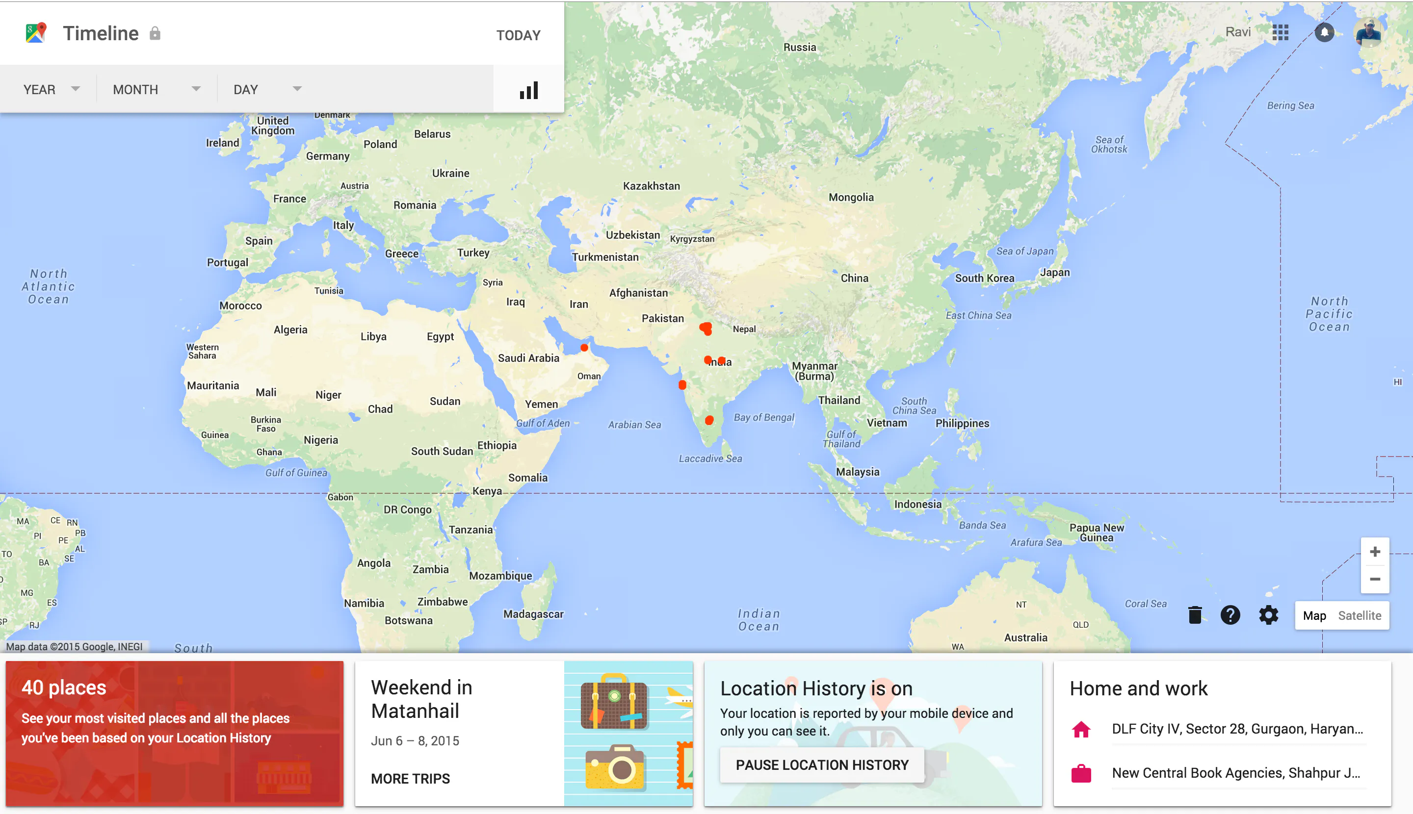 Google Timeline