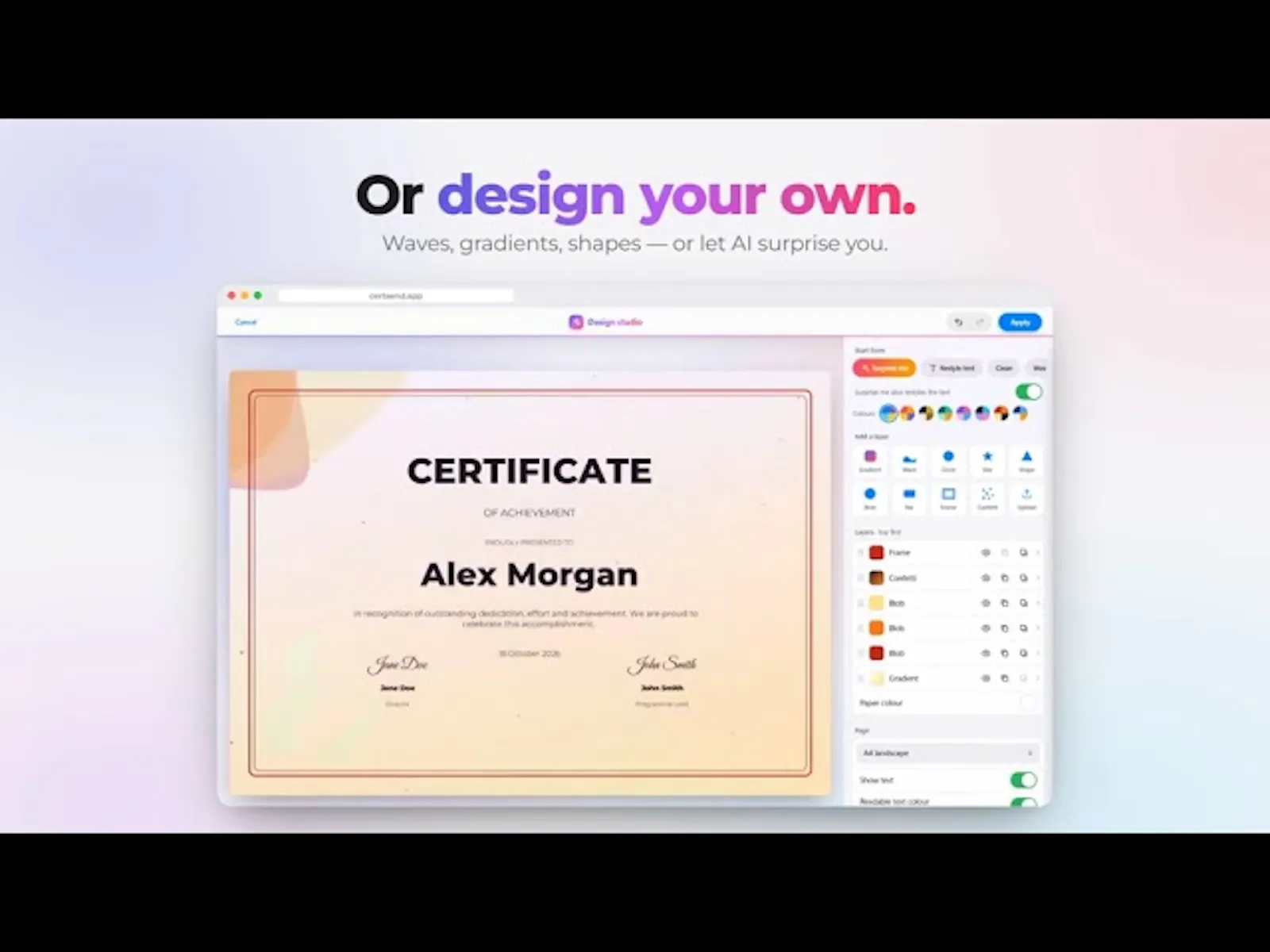 CertSend screenshot 1 (video preview)