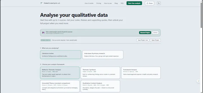 thematicanalysis.ai screenshot 1