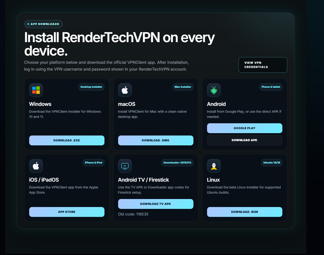rendertechvpn gallery image