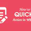 Quick Edit Actions in WordPress