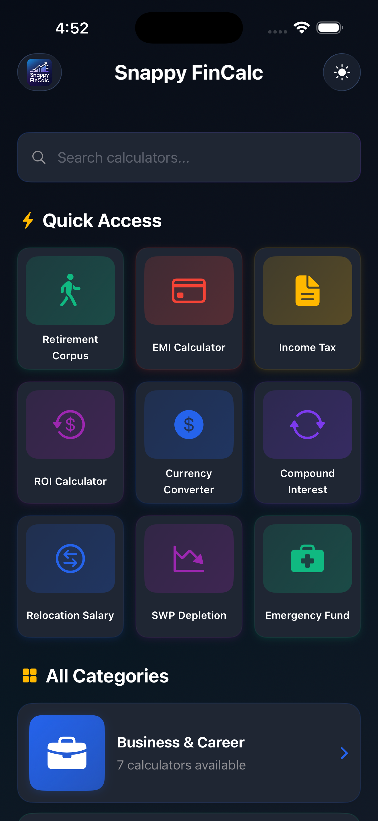 Snappy FinCalc gallery image