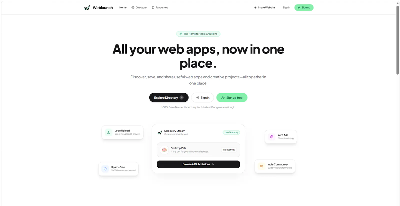 WebLaunch screenshot 2