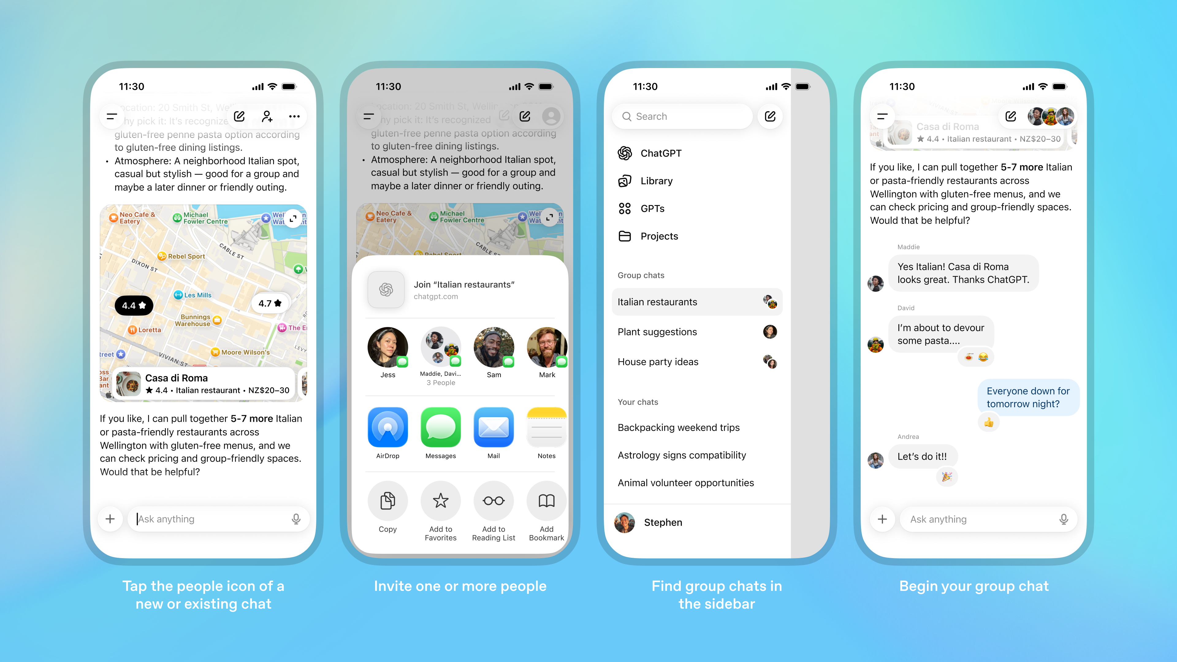 Group Chats in ChatGPT - Screenshot 2 preview