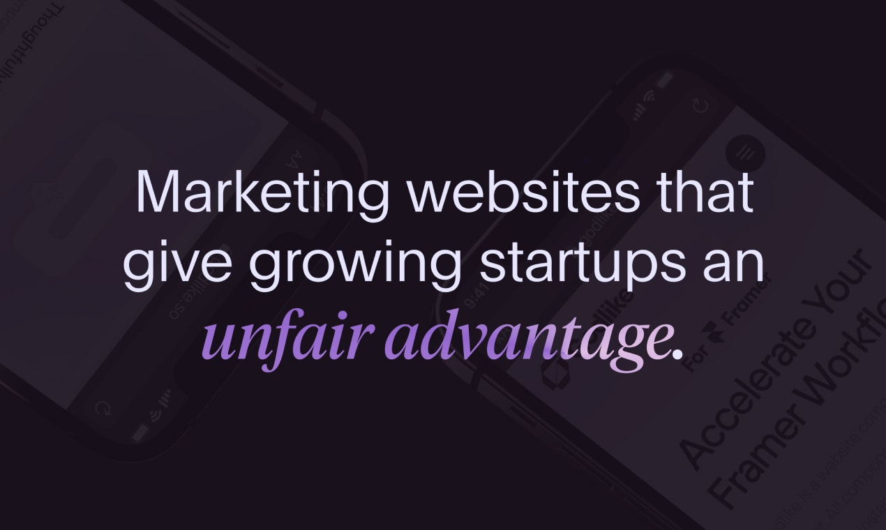 Ultra - Holen Sie sich in vierzehn Tagen eine Website. - Marketing -Websites, die Startups einen unfairen Vorteil verschaffen. Medien 1