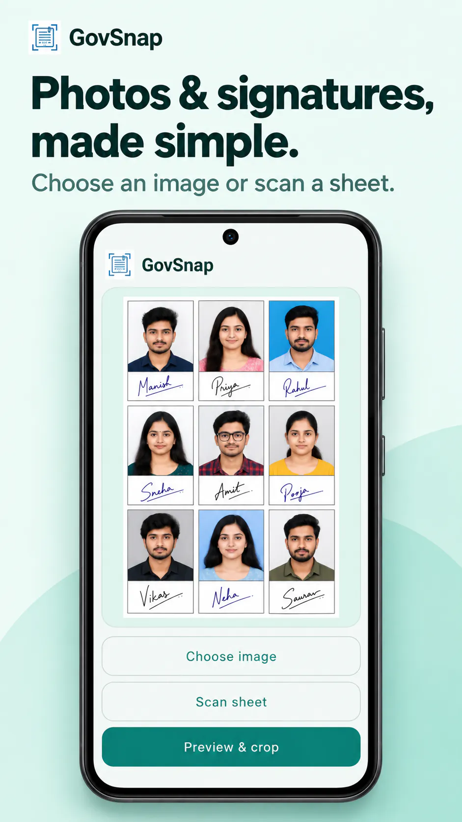 GovSnap: AutoCrop Photo & Sign gallery image