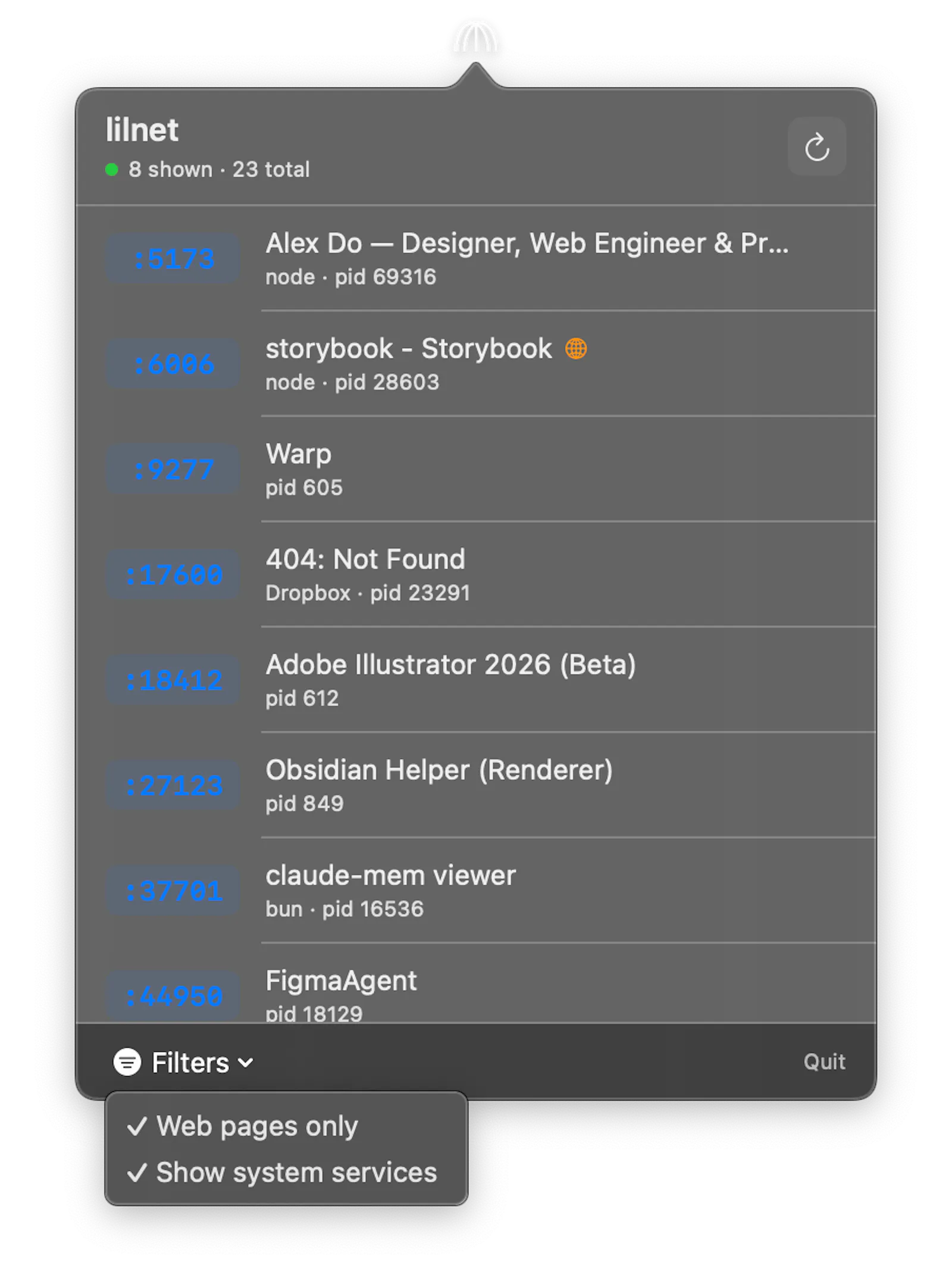 Lilnet, your little network at-a-glance. screenshot 3