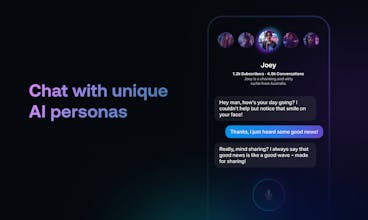 Conversazioni coinvolgenti con AI personalità modellate su amici e figure pubbliche.