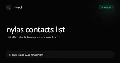 Nylas CLI gallery image