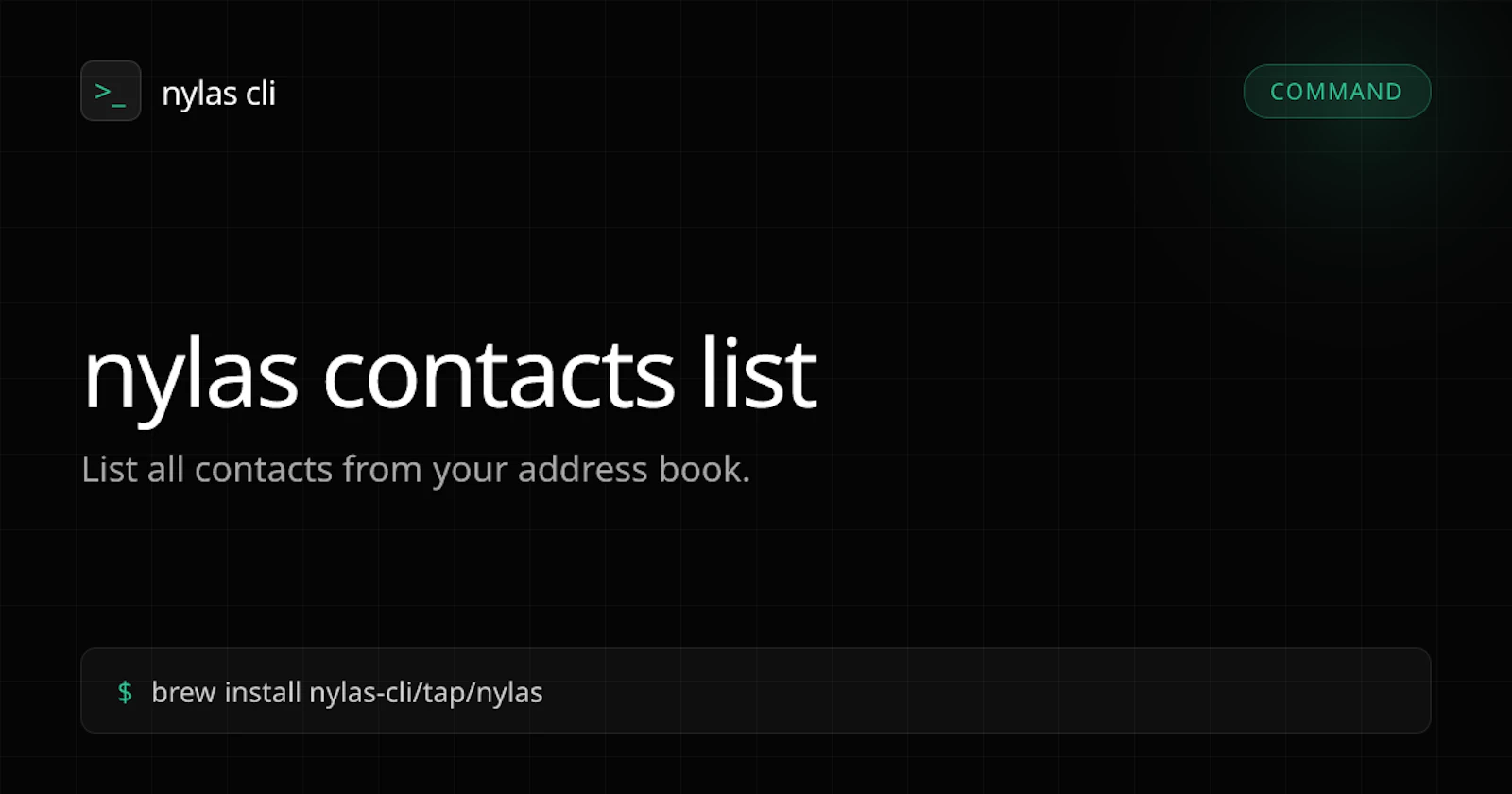 Nylas CLI screenshot 6