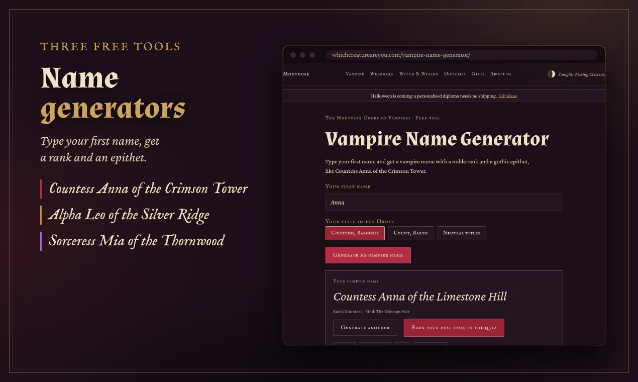 The Mortvane Registry of Night Creatures gallery image