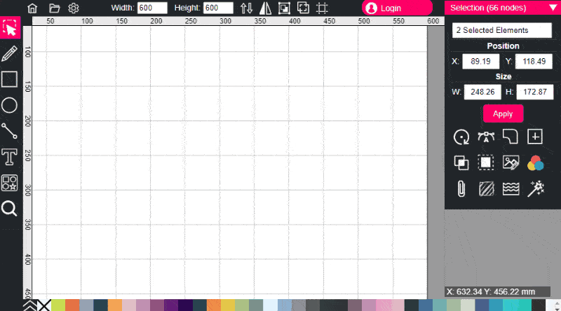 Editor vectorial de artDraw en línea media 6
