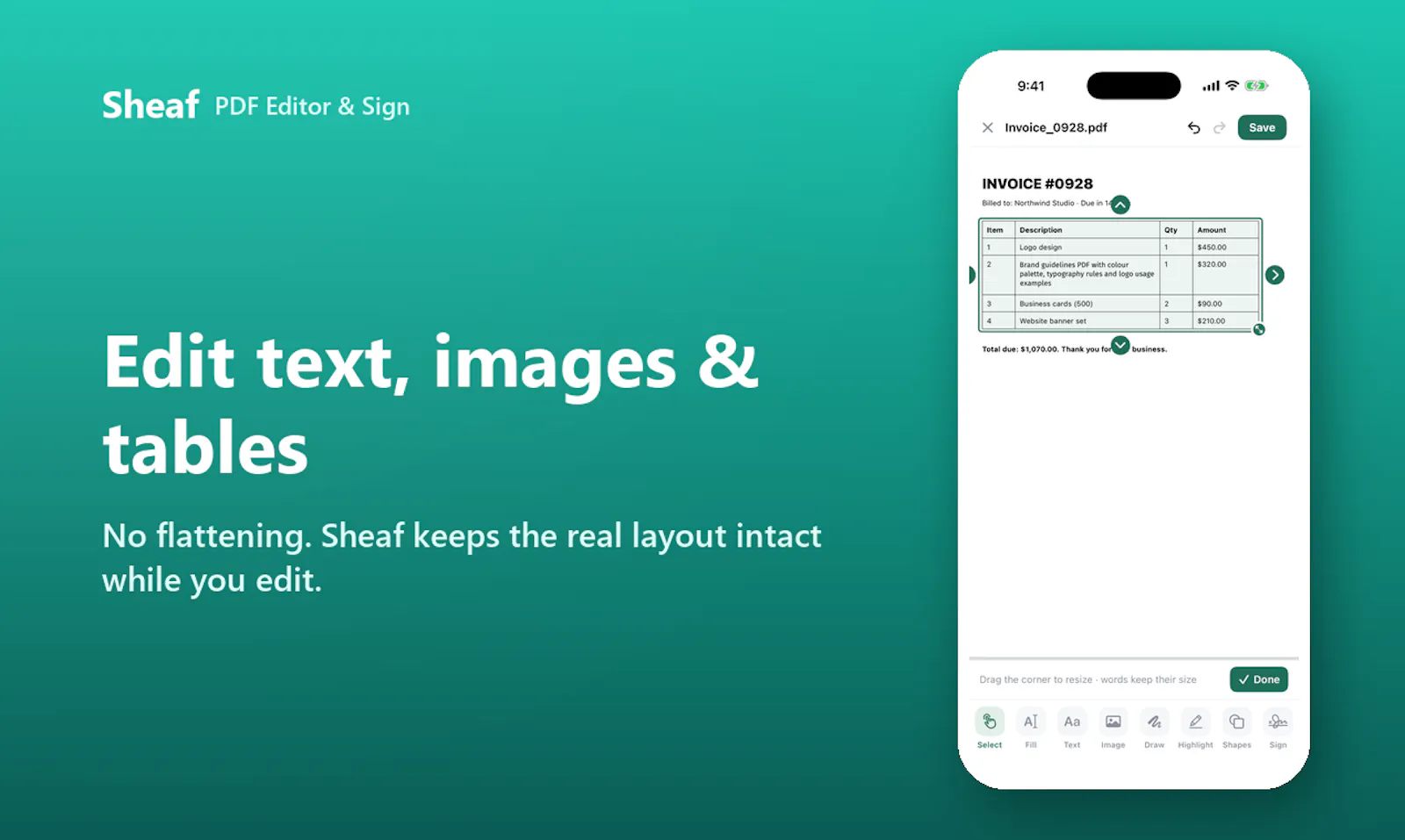 PDF Editor & Sign - Sheaf screenshot 3