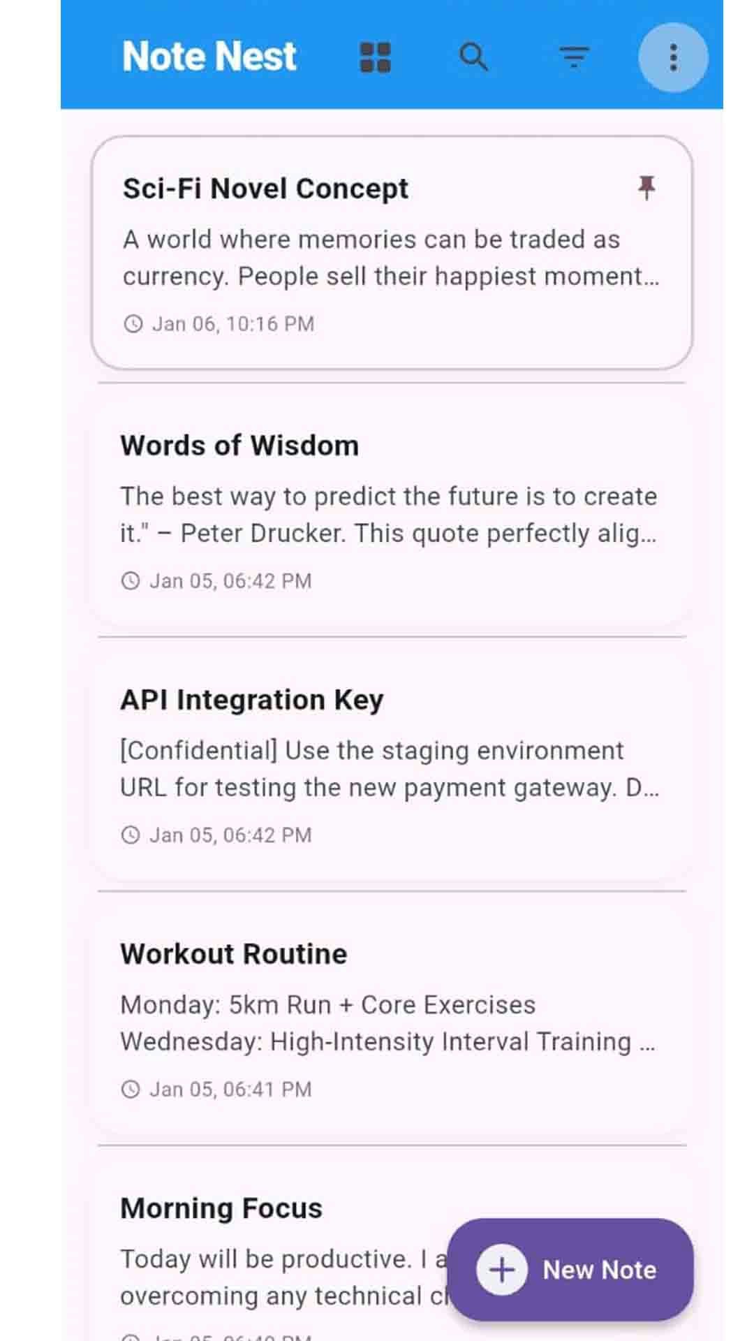 Note Nest: Simplify your digital brain - Screenshot 2 showing product features and functionality