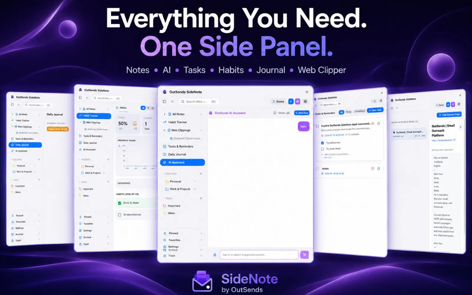 OutSends SideNote — Side Panel Notes screenshot 8