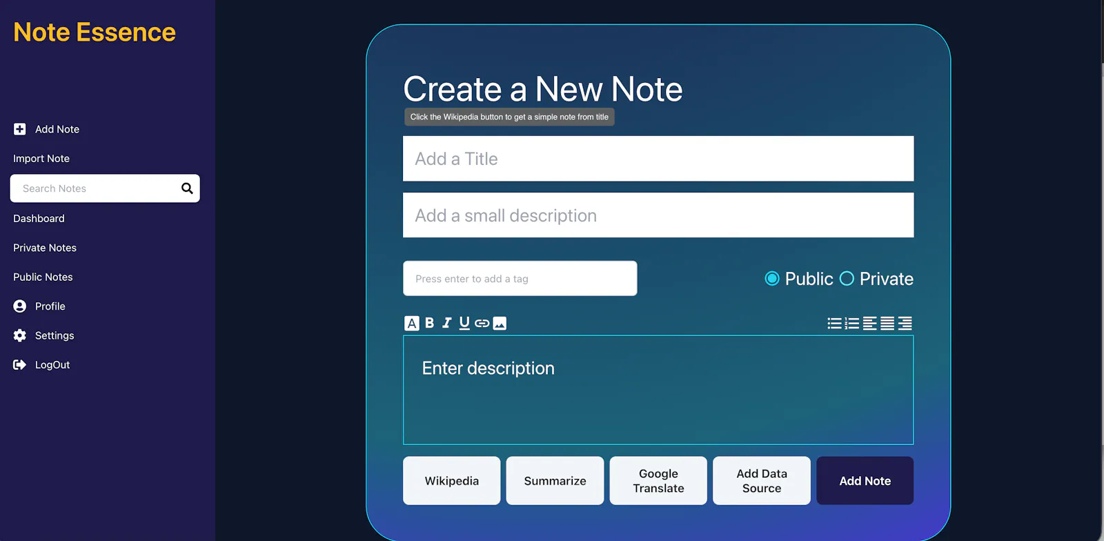 Note Essence screenshot 3