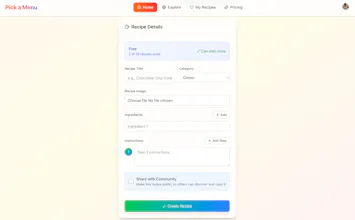 Pick a Menu gallery image