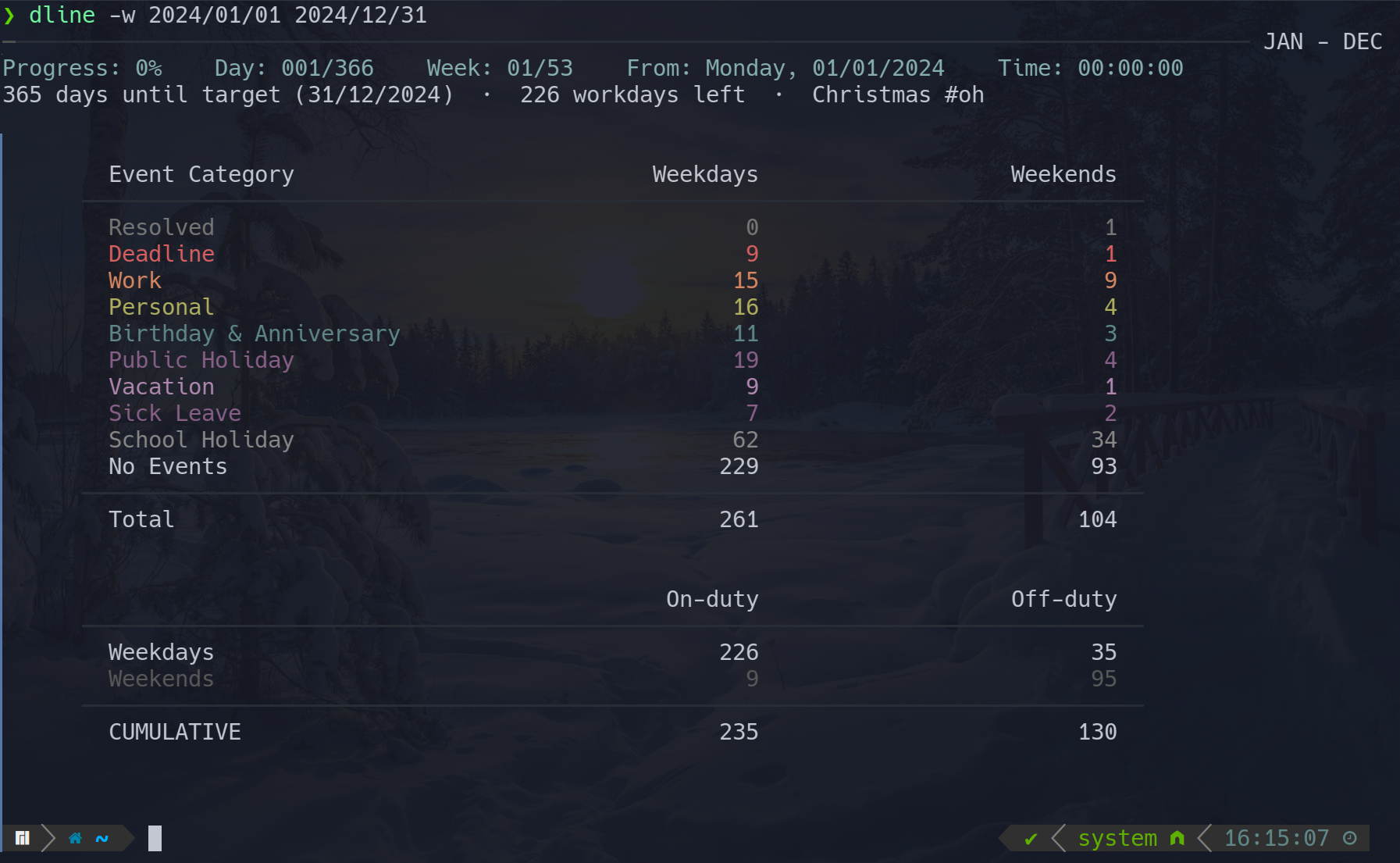 dLine - Terminal Calendar - Screenshot 3 showing product features and functionality