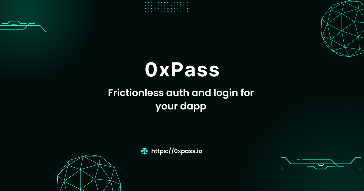 0xpass - 계정 추상화가있는 Web3 앱의 인증 및 로그인 미디어 1