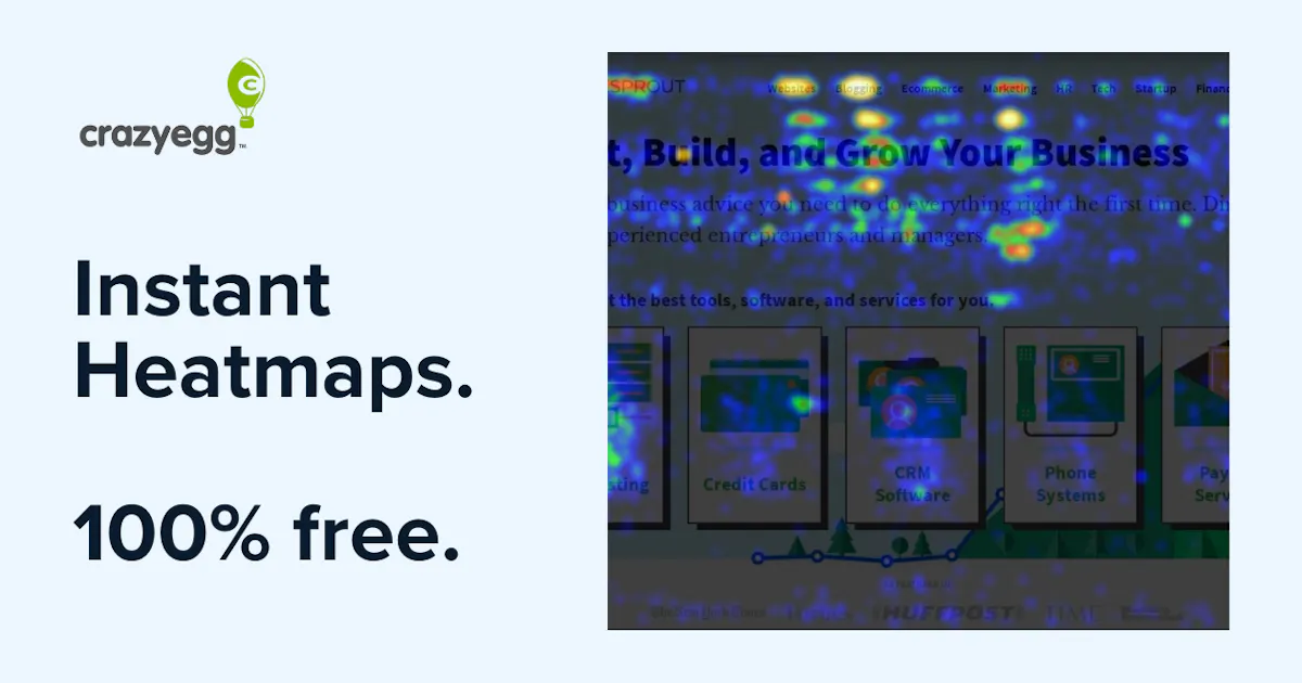 Instant Heatmaps by Crazy Egg
