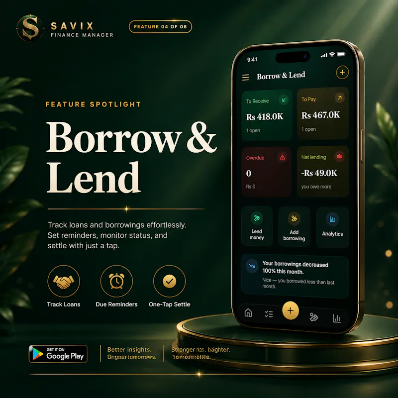 Savix — Track Expenses, Budget Smarter screenshot 5