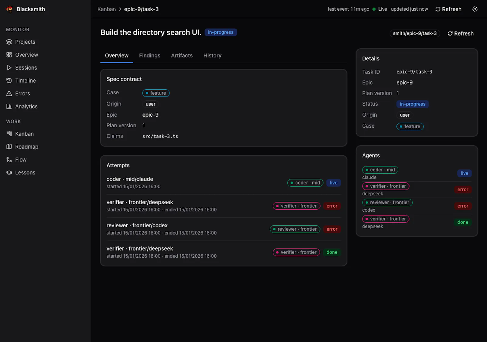 Blacksmith - An autonomous agent factory screenshot 4